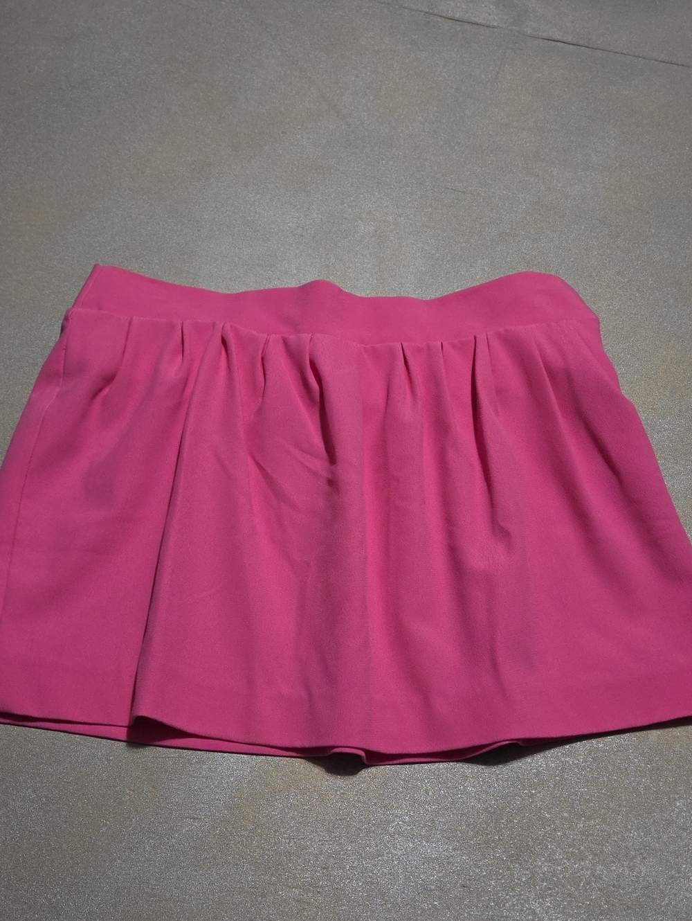 Diane Von Furstenberg Hot Pink Pleated Skater Skirt